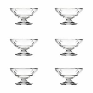 Abeille Glass Bowl On Foot 20 Cl 6-Pack | Tableware Dessert Bowls Bowls & Serving Dishes Breakfast Bowls