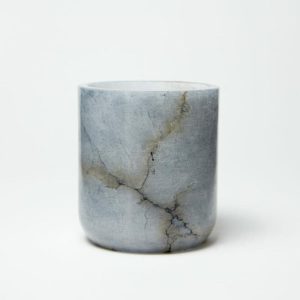 Alaia Candle Cup Ø11X12 Cm | Home Accessories Tea Light Holders, Lanterns & Candle Dishes Candle Holders Alabaster gray