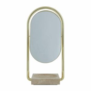 Angui Table Mirror 17.2X35 Cm | Home Accessories Table Mirrors Home Accessories Gold