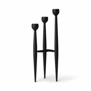 Appollo Candle Sticks 32 Cm | Home Accessories Candle Holders Candle Holders black