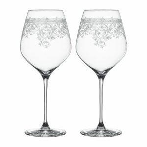 Arabesque Burgundy Red Wine Glass 84 Cl 2-Pack | Tableware Wine Glasses Glasses clear