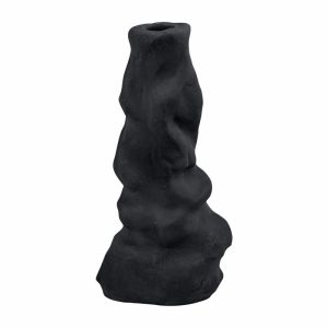 Art Piece Liquid Candlestick Large | Home Accessories Candle Holders Candle Holders black