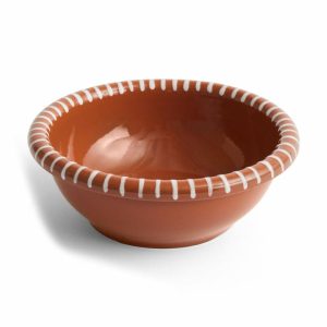 Barro Salad Bowl Large Ø26 Cm | Tableware Salad Bowls Bowls & Serving Dishes Natural with stripes