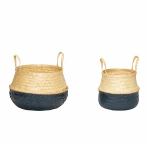 Basket 2-Pack | Home Accessories Storage Baskets Home Accessories Gray-nature