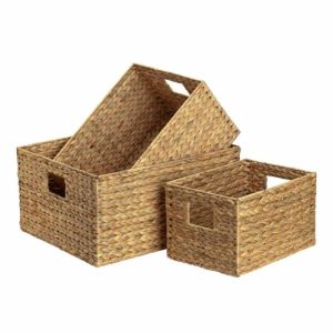 Baskets Large 3 Pcs | Home Accessories Storage Baskets Home Accessories Fishbone