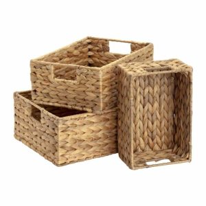 Baskets Mini 3 Pcs | Home Accessories Storage Baskets Home Accessories Fishbone