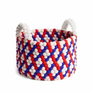 Bead Basket With Handle | Home Accessories Storage Baskets Home Accessories Home Accessories