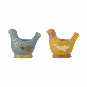 Birdy Egg Cup 2-Pack | Tableware Egg Cups Bowls & Serving Dishes Blue-yellow