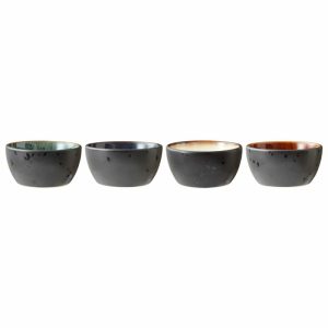 Bowl Set 10 Cm 4-Pack | Tableware Breakfast Bowls Bowls & Serving Dishes black