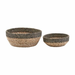 Bowl/Basket Set Of 2 | Home Accessories Storage Baskets Home Accessories Home Accessories