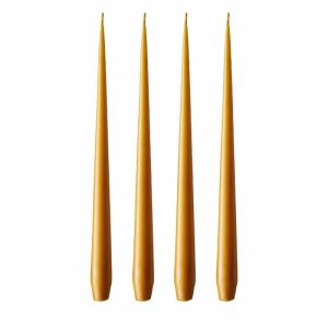 Candle 32 Cm 4-Pack Dark Saffron | Home Accessories Candles Candle Holders Candles