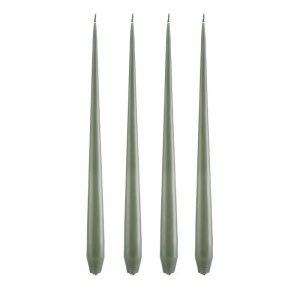 Candle 32 Cm 4-Pack Green Soil | Home Accessories Candles Candle Holders Candles