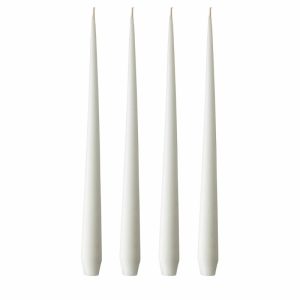 Candle 42 Cm 4-Pack Pure White | Home Accessories Candles Candle Holders Candles