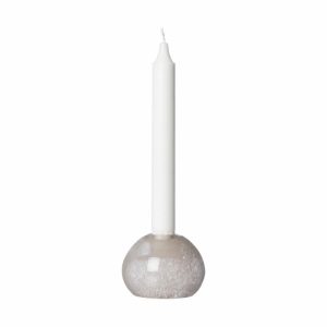 Candle Holder Glass Ø7.5 Cm | Home Accessories Candle Holders Candle Holders beige