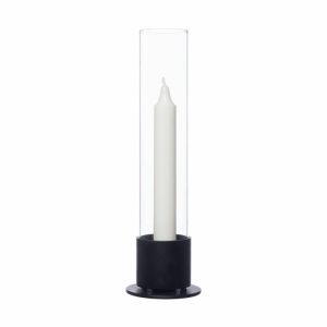 Candle Holder Glass Cylinder Ø7.5 Cm | Home Accessories Candle Holders Candle Holders black