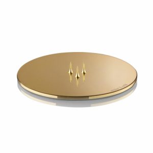 Candle Plate Ø12 Cm Polished | Home Accessories Tea Light Holders, Lanterns & Candle Dishes Candle Holders Gold