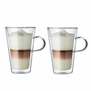 Canteen Double Wall Glass With Handle 2-Pack | Tableware Coffee Cups Coffee Cups Coffee Cups