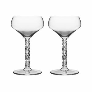 Carat Cocktail Glass 2-Pack | Tableware Cocktail & Martini Glasses Cocktail & Martini Glasses clear