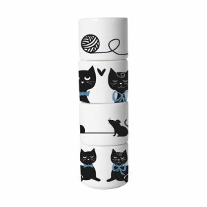 Cat Family Egg Cup 4 Pieces | Tableware Egg Cups Bowls & Serving Dishes Egg Cups