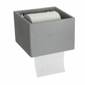 Cement Toilet Roll Holder | Home Accessories Toilet Roll Holders Bathroom Accessories concrete