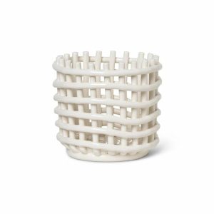 Ceramic Braided Basket Ø16 Cm | Home Accessories Storage Baskets Home Accessories Home Accessories