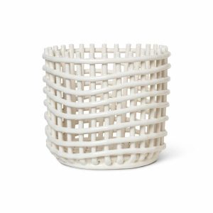 Ceramic Braided Basket Ø23.5 Cm | Home Accessories Storage Baskets Home Accessories Home Accessories