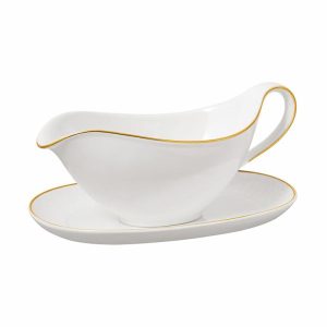 Château Septfontaines Gravy Boat With Saucer 26 Cl | Tableware Sauce & Gravy Boats Bowls & Serving Dishes Sauce & Gravy Boats