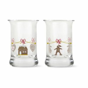 Christmas Dram Glass 2-Pack | Tableware Shot Glasses Glasses Shot Glasses