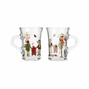 Christmas Hot Drink Glass 24 Cl 2-Pack | Tableware Espresso Cups Cups & Mugs Espresso Cups