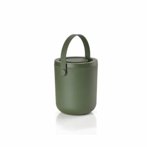 Circular Bio-Waste Container 3L | Home Accessories Pedal Bins Bathroom Accessories Garden green