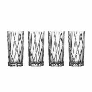 City High Ball Glass 4-Pack | Tableware Long Drink & Highball Glasses Glasses Long Drink & Highball Glasses