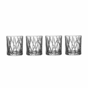 City Old Fashioned Glass 4-Pack | Tableware Whiskey & Cognac Glasses Glasses Long Drink & Highball Glasses