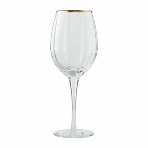 Claudine White Wine Glass 45.5 Cl | Tableware Wine Glasses Glasses Clear-light gold