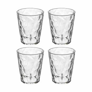 Club No. 1 Drinking Glass Plastic 25 Cl 4-Pack | Tableware Drinking Glasses & Tumblers Drinking Glasses & Tumblers Crystal clear