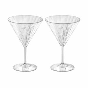 Club No. 12 Martini Glass Plastic 25 Cl 2-Pack | Tableware Plastic Glasses Cocktail & Martini Glasses Cocktail & Martini Glasses