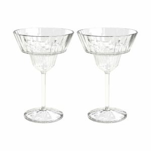 Club No. 16 Drinking Glass Plastic 25 Cl 2-Pack | Tableware Long Drink & Highball Glasses Cocktail & Martini Glasses Cocktail & Martini Glasses