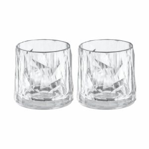 Club No. 2 Tumbler Glass Plastic 25 Cl 2-Pack | Tableware Plastic Glasses Glasses Crystal clear