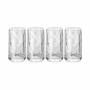 Club No. 7 Snaps Glass Plastic 4 Cl 4-Pack | Tableware Plastic Glasses Glasses Crystal clear