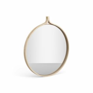 Comma Mirror Round Ø52 Cm | Home Accessories Round Mirrors Home Accessories Ash lackered