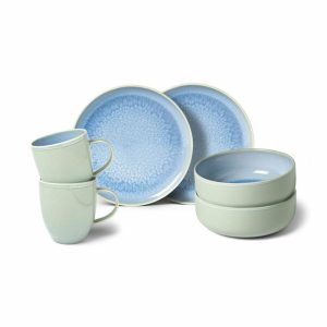 Crafted Blueberry Breakfast Set 6 Pieces | Tableware Table Settings & Starter Sets Plates Table Settings & Starter Sets