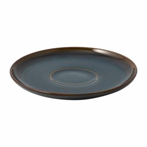 Crafted Denim Saucer Ø15 Cm | Tableware Tea & Coffee Saucers Plates blue