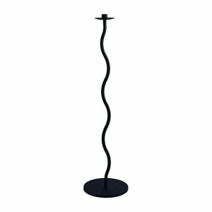 Curved Candle Holder 85 Cm | Home Accessories Candle Holders Candle Holders black