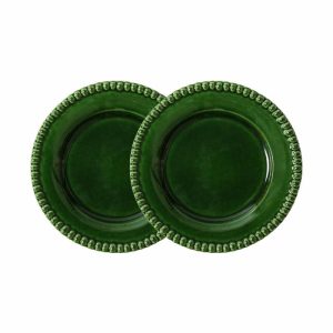 Daria Dessert Plate Ø22 Cm 2-Pack | Tableware Small Plates & Side Plates Plates Moss