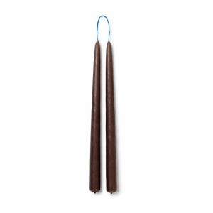 Dipped Candles Handmade 30 Cm 2-Pack | Home Accessories Candles Candle Holders Brown