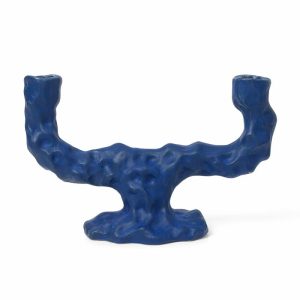 Dito Candle Sticks Double | Home Accessories Candle Holders Candle Holders Bright-blue