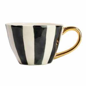 Doris Cup | Tableware Coffee Cups Coffee Cups black & white-gold