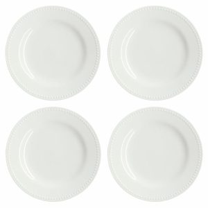 Dots Small Plate 22 Cm 4-Pack | Tableware Small Plates & Side Plates Plates Creamy white