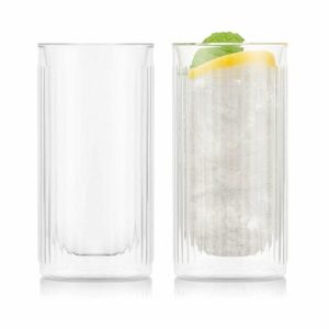 Douro Bar Double Walled Gin Glass 30 Cl 2-Pack | Tableware Long Drink & Highball Glasses Glasses clear