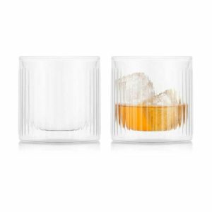 Douro Bar Double Walled Whiskey Glass 30 Cl 2-Pack | Tableware Whiskey & Cognac Glasses Glasses clear