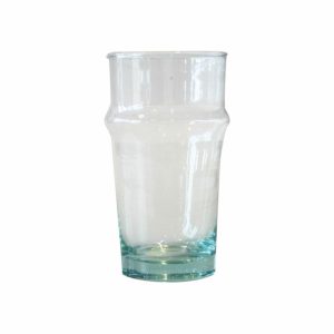 Drinking Glass Recycled Small | Tableware Drinking Glasses & Tumblers Drinking Glasses & Tumblers Clear-green